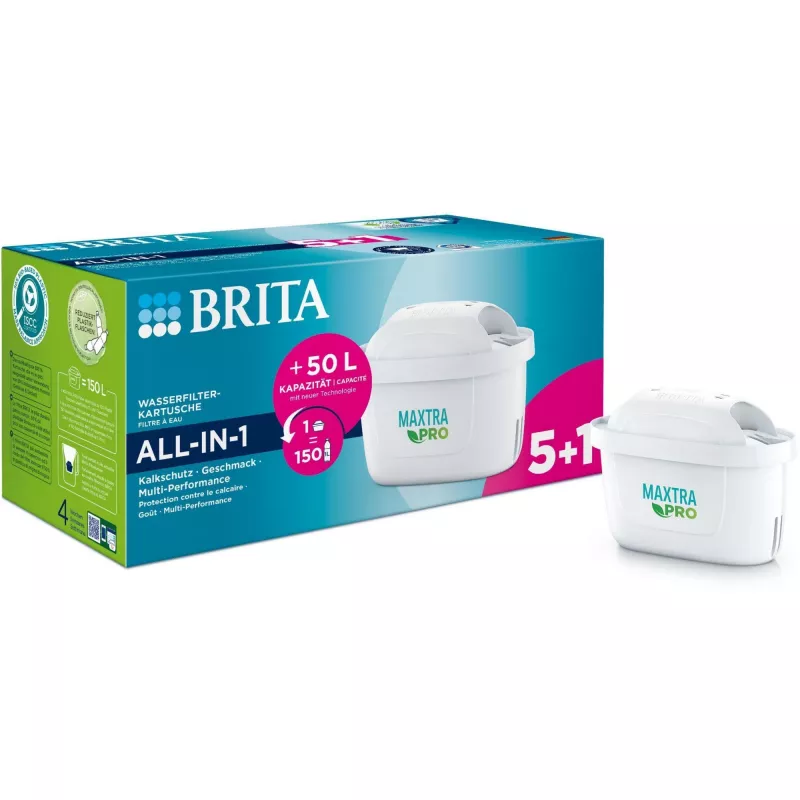 BRITA Tischwasserfilter Maxtra Pro Filterkartusche 5+1 Pack