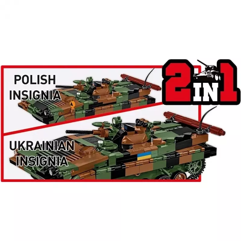 Klocki Cobi Siły Zbrojne BWP-1 2630 — model polsko-ukraińskiego amfibijnego bojowego wozu piechoty