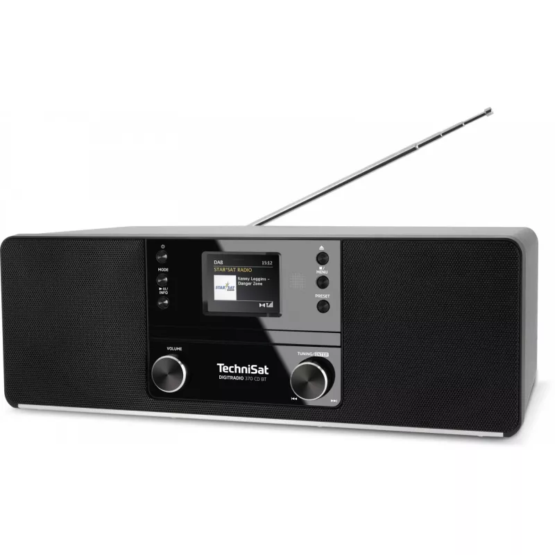 TechniSat DigitRadio 370 CD BT - System audio - 2 x 5 W - Czarny