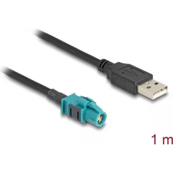 Kabel DeLOCK HSD Z żeński na USB 2.0 Typ-A męski 1 m