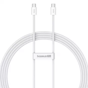 Baseus Superior USB C na USB C kabel do transmisji danych 2 m 30 W biały