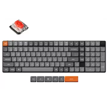 Bezprzewodowa klawiatura mechaniczna Keychron K17 MAX RGB czarna — kompaktowy układ, łączność Bluetooth i USB-C