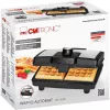 Clatronic WA 3606 gofrownica 2 gofr(y) Czarny,stal nierdzewna 800 W