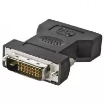 Wentronic Goobay Adapter DVI-I/DVI-D, Gniazdo DVI-I Dual-Link (24+5-pin), czarny - Gniazdo DVI-I Dual-Link (24+5-pin) > Wtyk DVI-D Dual-Link (24+1-pin) (68523)