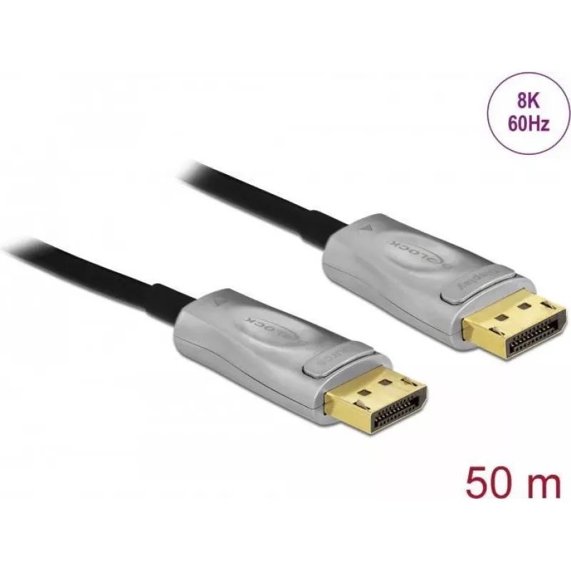 DeLOCK Active Optical kabel DisplayPort 1.4 8K 50 m