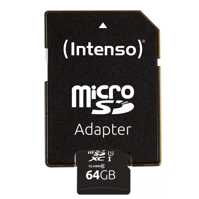 Karta pamięci Intenso Performance (microSDXC z adapterem SD) – 64 GB – UHS-I U1 / Class10 – microSDXC UHS-I (3424490)
