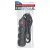 Przedłużacz ESPERANZA ELK210K — kabel 1,5 m, 3 gniazda AC typu E, wtyczka kątowa, do użytku wewnątrz pomieszczeń, czarny