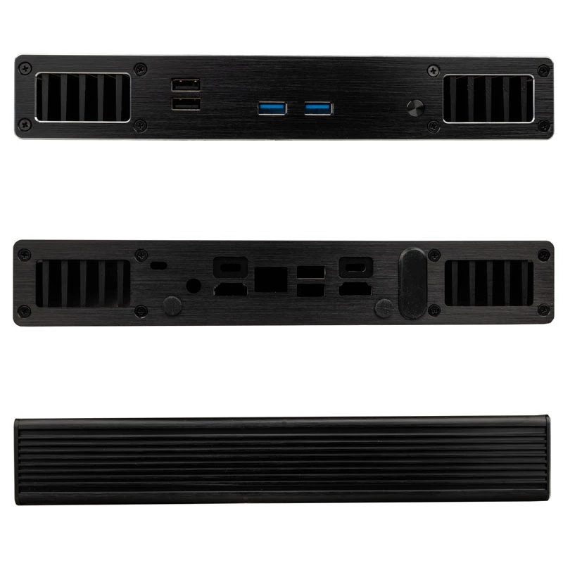 Akasa Plato TN - Ultrakleiner Formfaktor (USFF) - PC - Schwarz - Aluminium - Heimbüro - Kensington