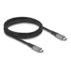 Kabel USB DeLOCK 81192 USB4 Gen 2x2 2m USB C Czarny Szary
