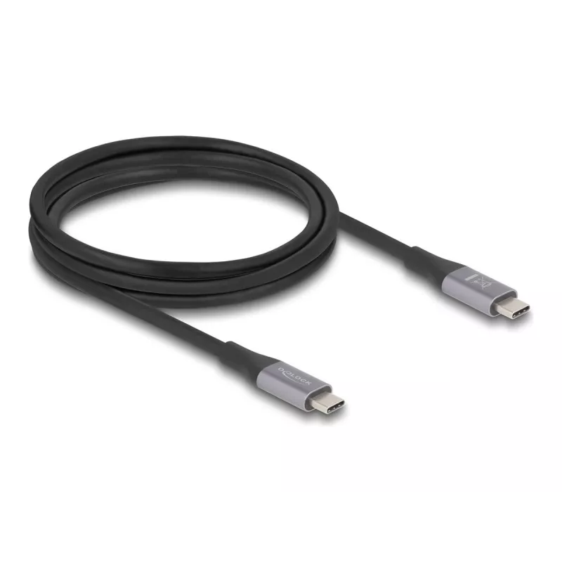 Kabel USB DeLOCK 81192 USB4 Gen 2x2 2m USB C Czarny Szary
