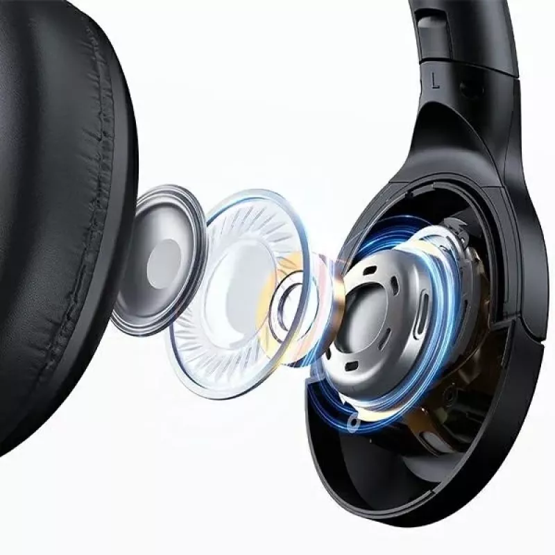 Słuchawki Usams Bluetooth 5.3 Nauszne Us-yh Series Czarny/czarny TDLYEJYS01