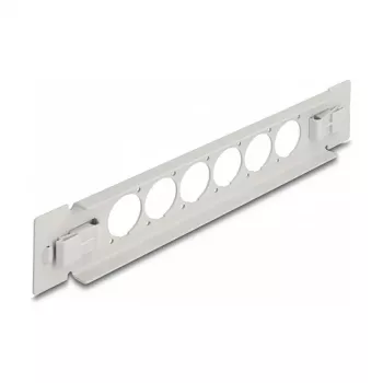 Panel krosowy DeLOCK 10 cali D-Type 6 portów bez narzędzi szary