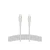 Belkin BOOST CHARGE - Lightning-Kabel - 24 pin USB-C männlich zu Lightning männlich - 2 m - weiß - für Apple iPad/iPhone/iPod (Lightning)