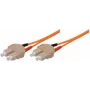 Tecline exertis Connect - Kabel krosowy - SC wielomodowy (M) do SC wielomodowy (M) - 5 m - światłowód - 50/125 mikrometra - OM2 - pomarańczowy (75905)
