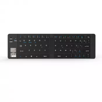 Klawiatura bezprzewodowa Inca IBK-579BT Bluetooth 66 klawiszy Metaliczne srebro