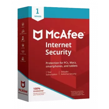 McAfee Internet Security - 1 Użytkownik 1 Rok, Globalny
