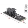DeLOCK 61070 Wewnętrzny adapter SFF-8643 M.2 Męski 32 Gbit/s Czarny
