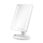Lustro stojące do makijażu Girmi BE04 — prostokątne, powiększenie 1x, białe LED, USB/4×AA, obrót 180°