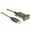 Kabel szeregowy DeLOCK 64073 USB Type-A DB-9 przezroczysty 2 m