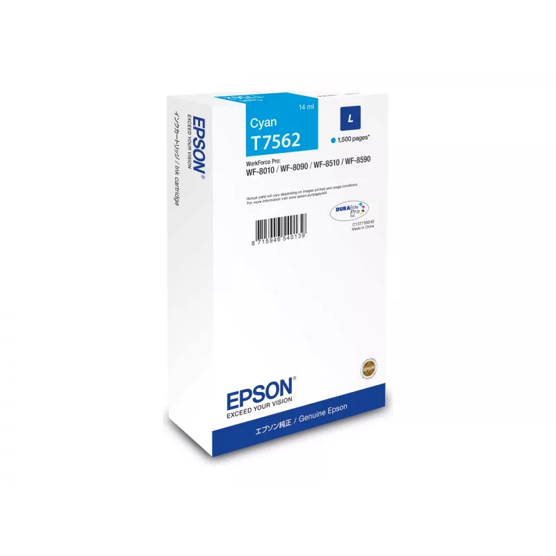 Epson C13T75624N tusz 1 szt. Oryginalny cyjan