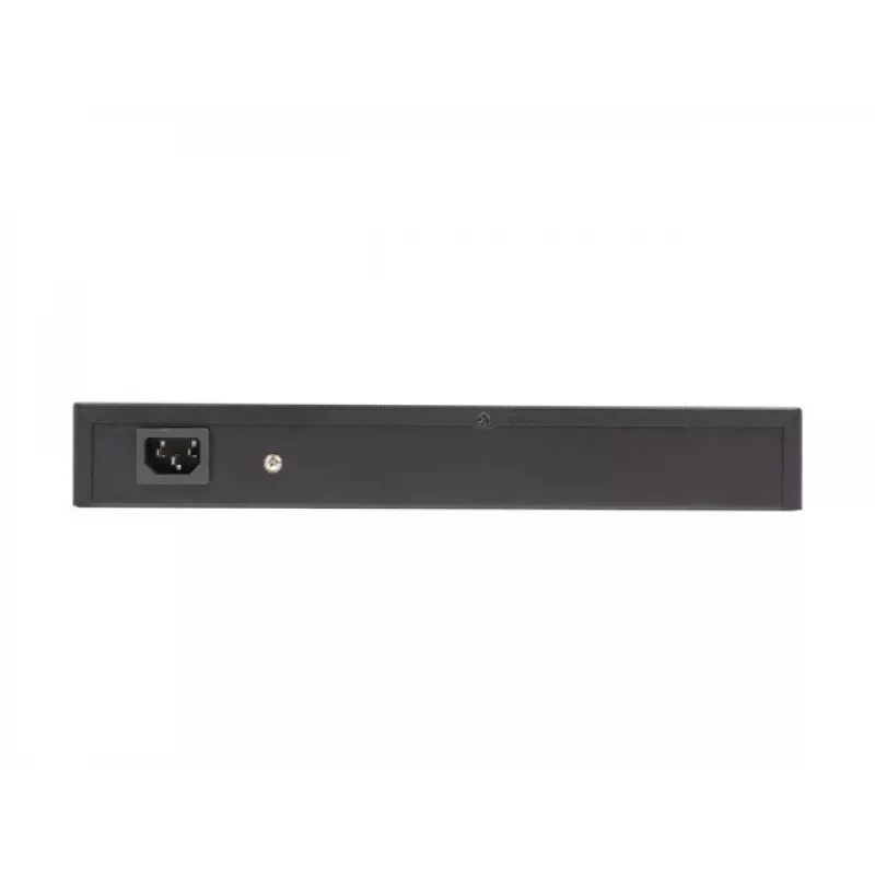 Przełącznik niezarządzalny LANBERG RSFE-16P-2C-150 — 18-portowy Gigabit, 16 PoE+/2 SFP, 150 W, 1U, metal, czarny