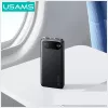 Power bank usams PB80 PD20W 10000mAh — przenośna ładowarka, czarna