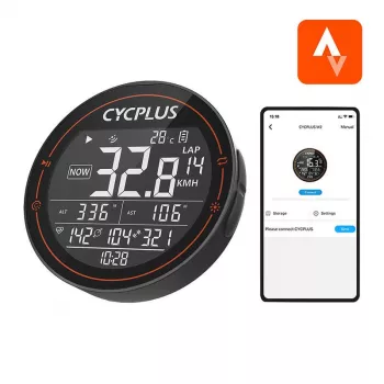 Komputer rowerowy Cycplus M2 - kompatybilny ze Strava, TrainingPeaks itp.