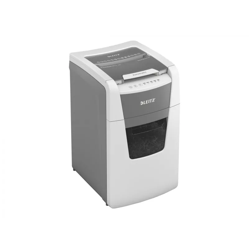 Leitz IQ Autofeed Office 150 Automatyczna niszczarka do papieru P4, cięcie poprzeczne, 22 cm, 4 x 30 mm, 44 l, 350 arkuszy, 55 dB