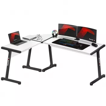 BIURKO GAMINGOWE HUZARO HERO 6.0 BIAŁE