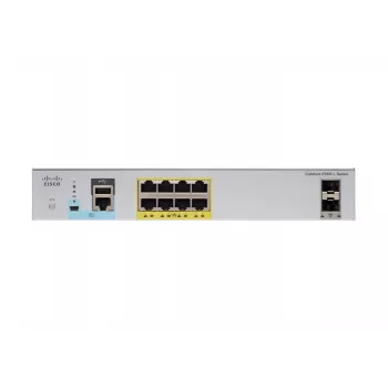 Cisco - Catalyst 2960CX-8PC-L - Przełącznik - zarządzalny - 8 x 10/100/1000 (PoE+) + 2 x SFP + 2 x 10/100/1000 Desktop do montażu w szafie rack na szynę DIN do montażu na ścianie PoE+ (124