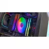 Chłodzenie powietrzne TACENS Mars Gaming MCPU-LCD, wentylator 120 mm, TDP 300 W, obsługa LGA1700/1200/115x/1366 i AM4/AM5, czarny