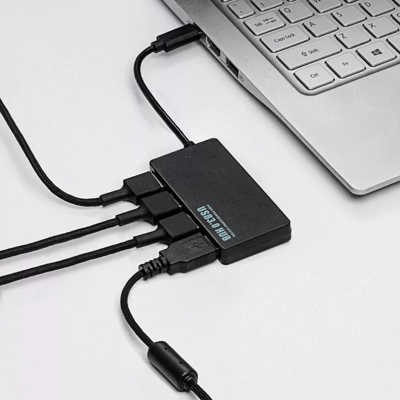 Akyga AK-AD-52 Aktywny hub USB-C, USB-C (M) do 4x USB-A (F), USB 3.1, 20 cm