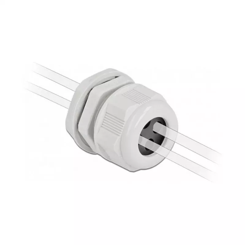 Dławik kablowy DeLOCK 60382 szary plastikowy 2 szt.