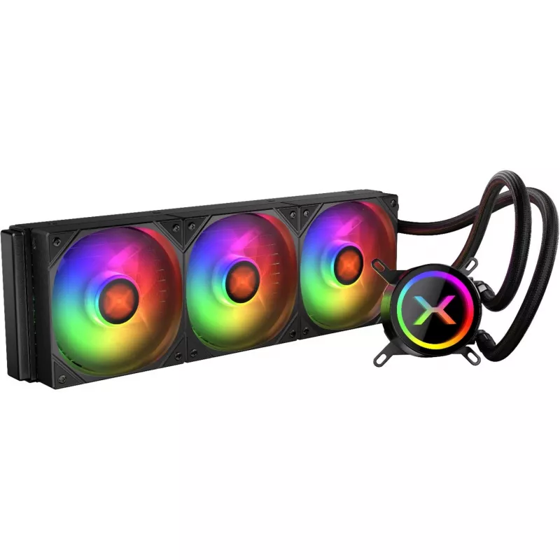 Wentylator chłodzący KRUX HydroX 360 ARGB, kompatybilny z chłodnicą 360 mm, podświetlenie ARGB