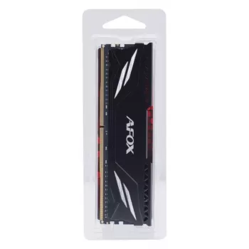 Moduł RAM DDR4 16GB 3200MHz CL16 — AFOX GAMING AFLD416PS1CAB, single-rank, XMP2, 1,35V, czarny radiator