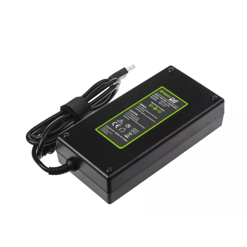 Zasilacz zielony Cell AD117P 170W 20V 8.5A do laptopów Lenovo, wewnętrzny AC/DC, czarny