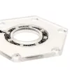 Zestaw montażowy BitsPower Hexagon BP-WTHU-RGB — akryl przezroczysty, 91.4×80×6.5 mm