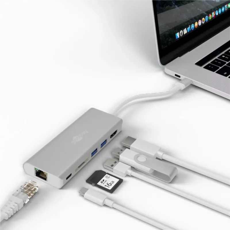 Wentronic goobay - Stacja dokująca - (USB-C) - 10Mb LAN (76788)