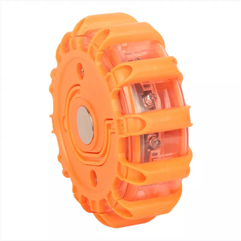 Sygnalizator awaryjny LED i latarka Tellur TLL441101 — 3×AAA, magnetyczny, pomarańczowy