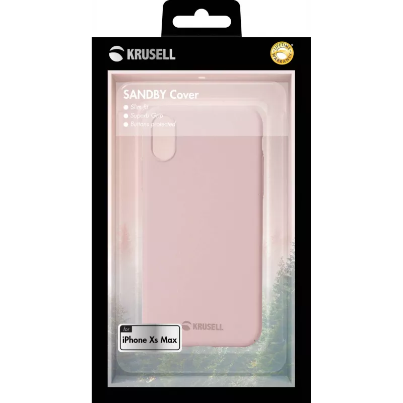 Cover Krusell Sandby iPhone XS Max 16.5 cm (6.5 inch) Różowy