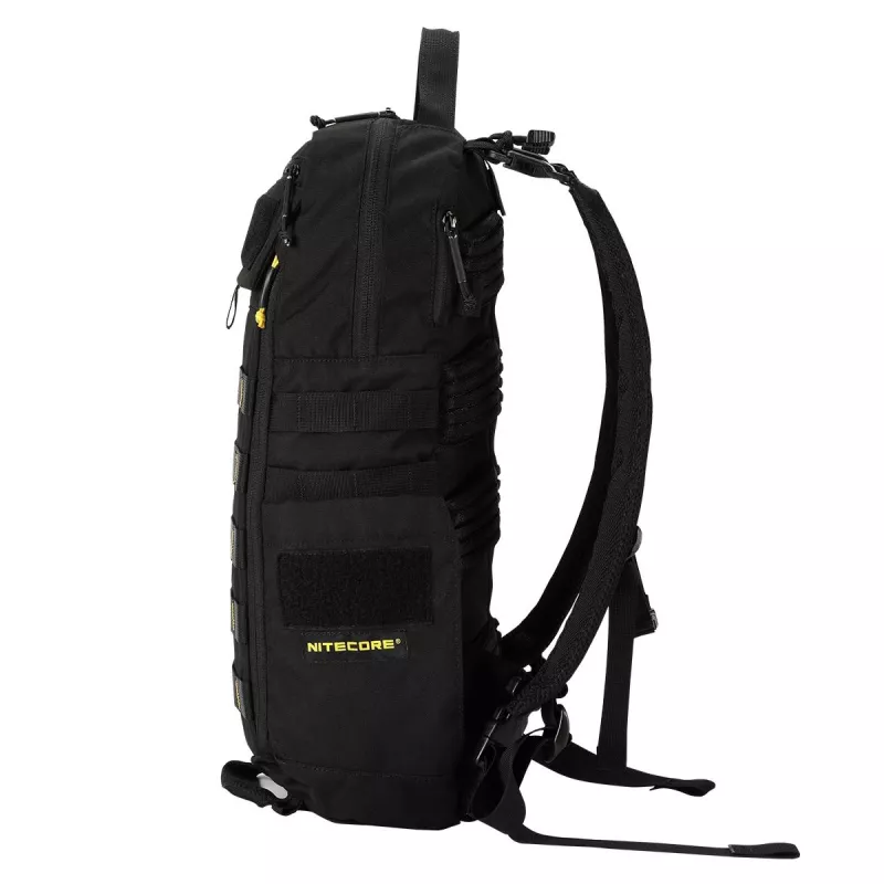 Plecak podróżny Nitecore BP18 — czarny nylon/poliester, 240×160×470 mm