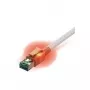 EasyLan EASY CS1OW0050 - DualBoot® LED kabel krosowy, Cat.6a, S/FTP, biały, 5m