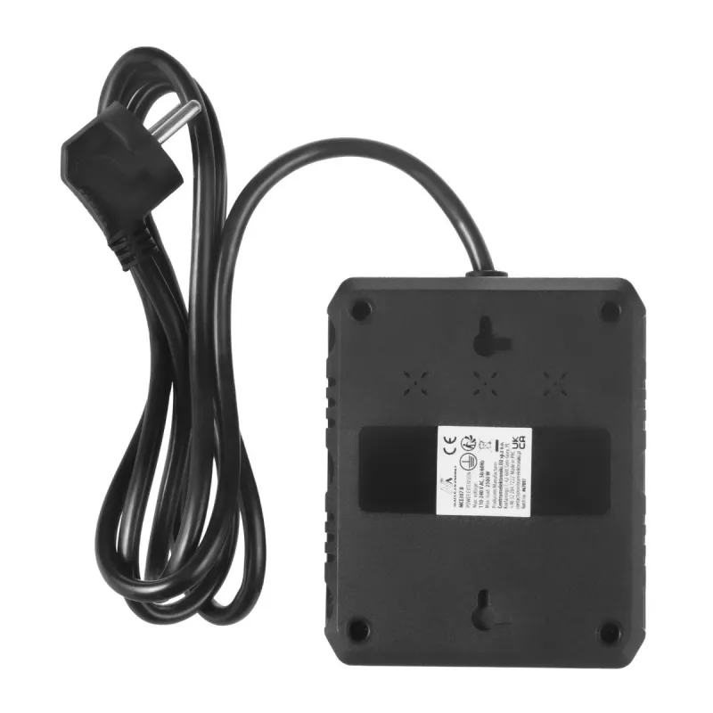 Listwa zasilająca MACLEAN MCE387 B — 2 gniazda, 3×USB A, 110–240V, przewód 1,5 m, maks. 2500 W