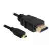 DeLOCK - Kabel wideo/audio - HDMI - 32 AWG - HDMI, 19-pin (M) - 19-pin Micro-HDMI (M) - 3 m (82663)