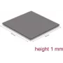 Podkładka termiczna DeLOCK 18472 3,2 W/m·K Szara 100x100x1 mm
