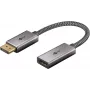 Plus DisplayPort > HDMI Adapter kabel, 4K @ 60Hz (szary, 20cm, 32 Gbit/s)
