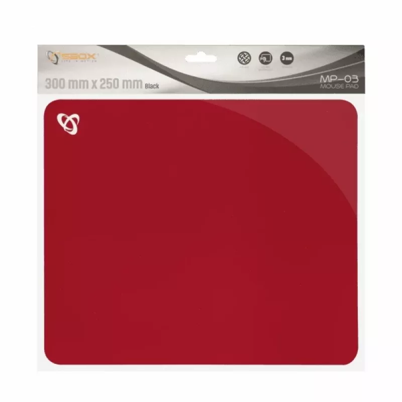 Podkładka żelowa pod mysz Sbox MP-03R Czerwona