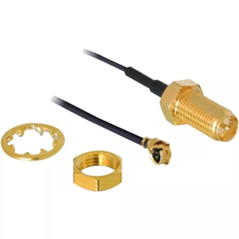 Antena DeLOCK RP-SMA WL I-PEX M / RP-SMA F Czarna