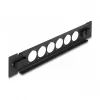 Patch panel DeLOCK 10 cali D-Type 6 portów beznarzędziowy czarny
