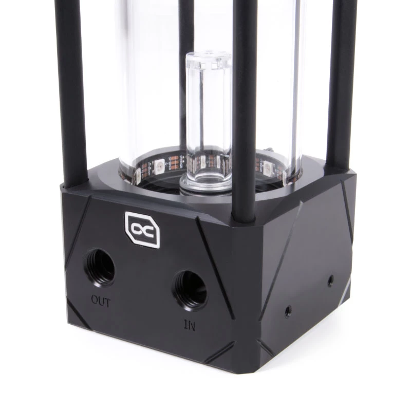 Blok wodny Alphacool 13326 Acetal Aluminium Glass Czarny Transparent